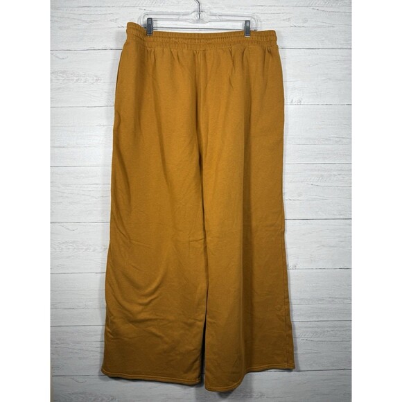 Savage X Fenty Brown Wide Leg Pull On Sweatpants Size XL Womens 16-18 Mens 41-43 - Picture 2 of 6
